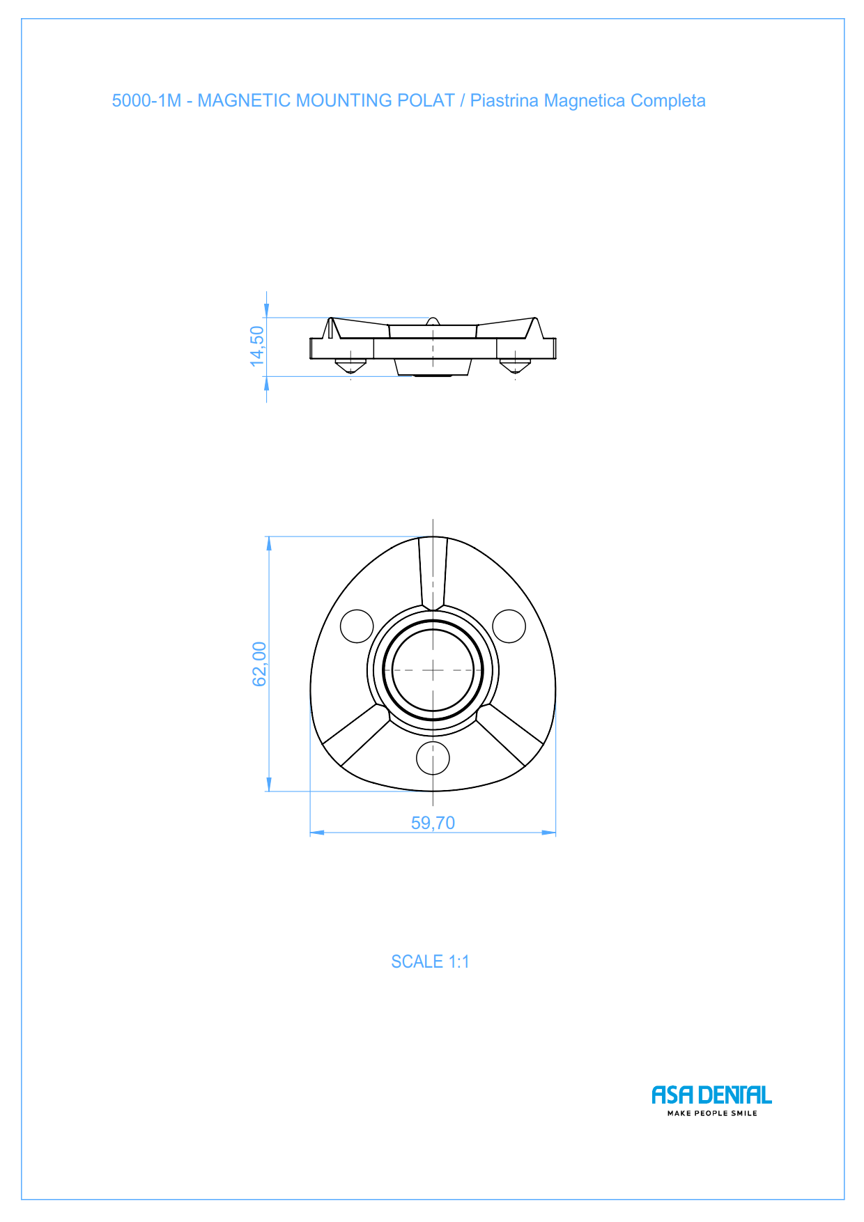 Пластина базовая алюминиевая для модели — изображение 2