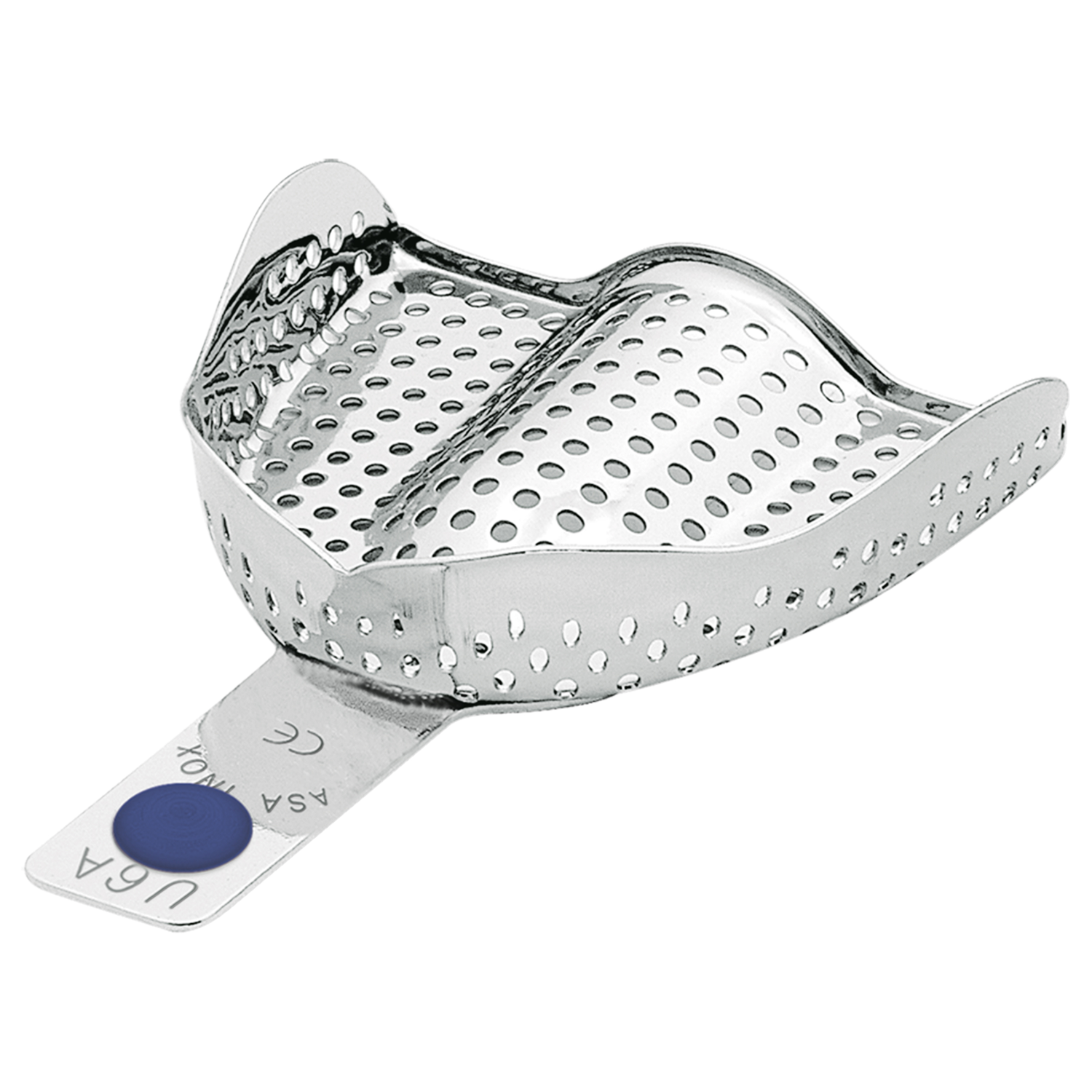 Ложка слепочная анатомическая перфорированная без бортиков 2801-U6A