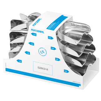 Ложки слепочные без бортиков, набор 8 шт S2802-8