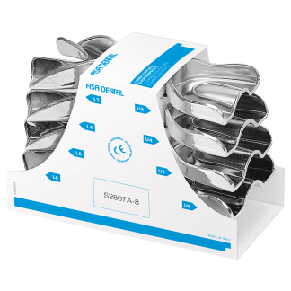 Ложки слепочные анатомические с бортиками, набор 8 шт S2807A-8