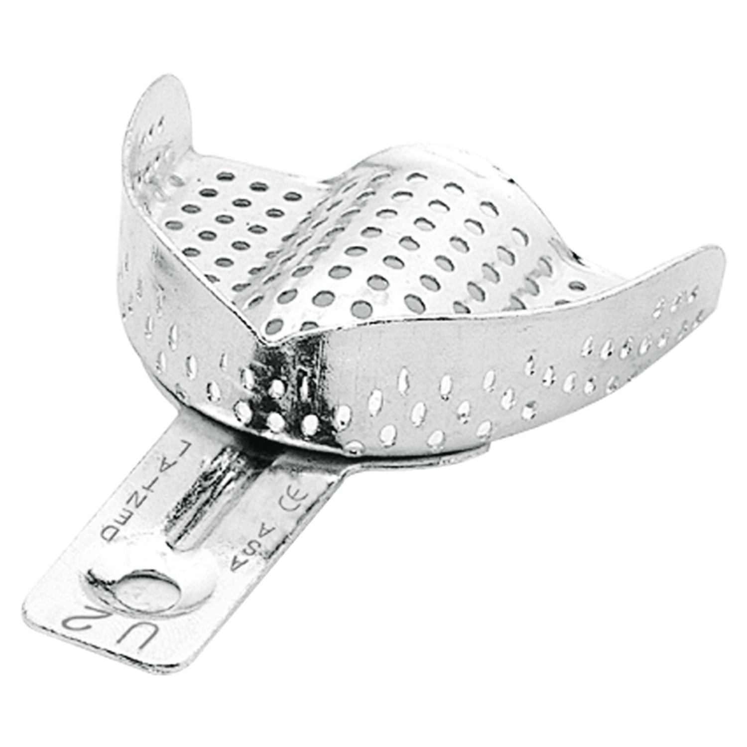 Ложка слепочная алюминиевая перфорированная без бортиков 2800-U2