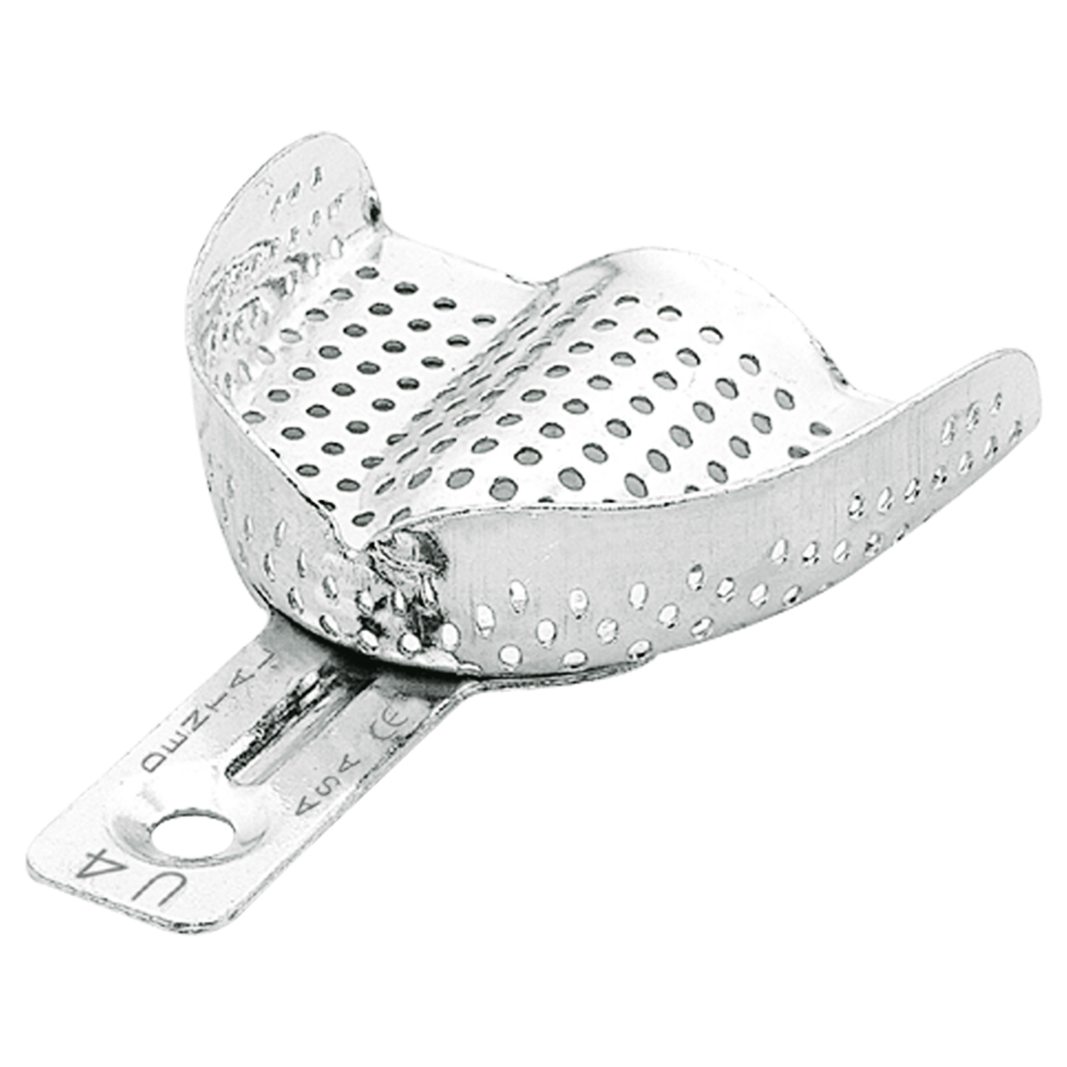 Ложка слепочная алюминиевая перфорированная без бортиков 2800-U4