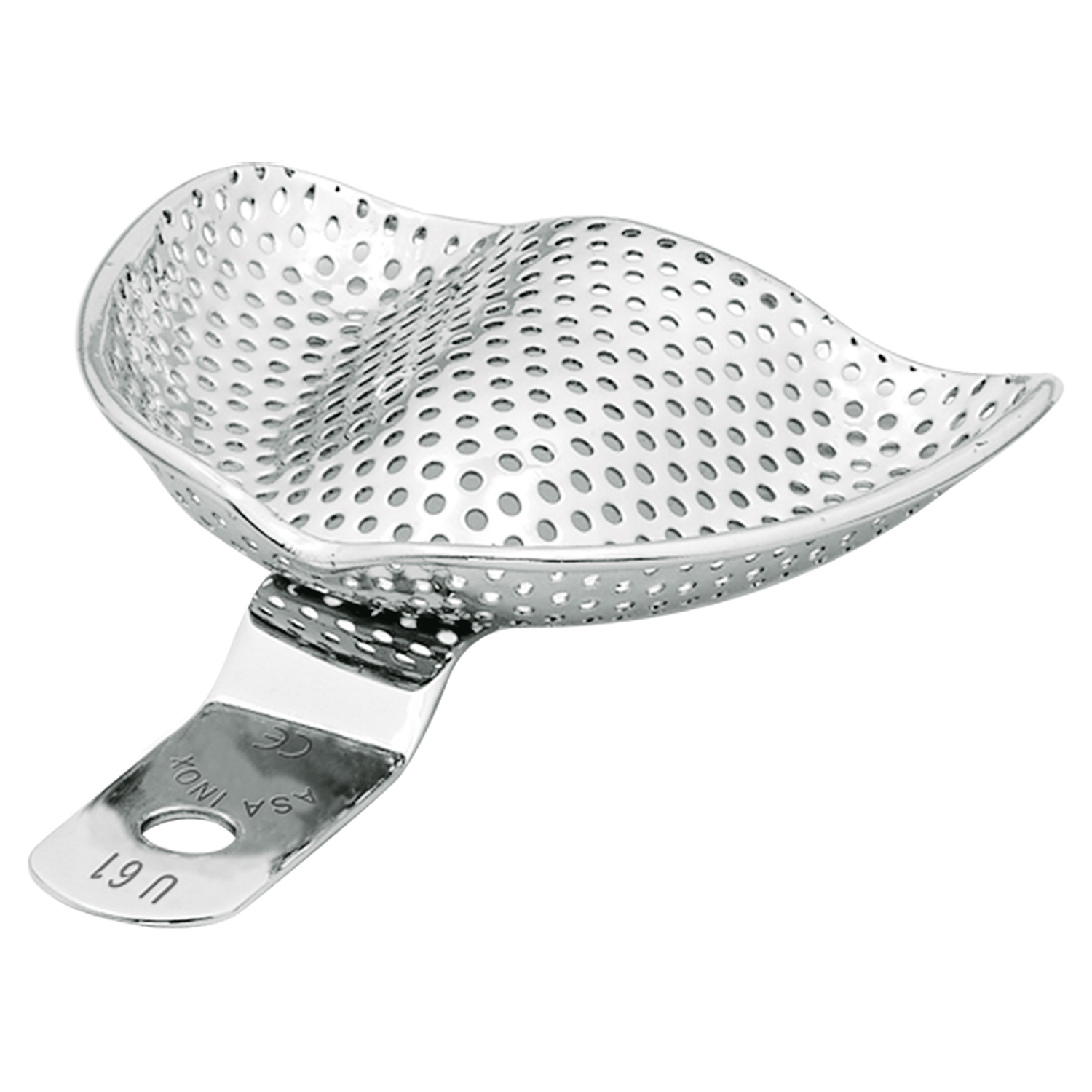 Ложка слепочная перфорированная с бортиками для беззубых 2806-U61