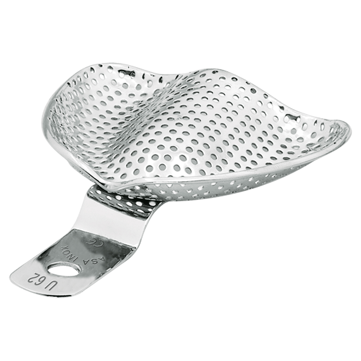 Ложка слепочная перфорированная с бортиками для беззубых 2806-U62