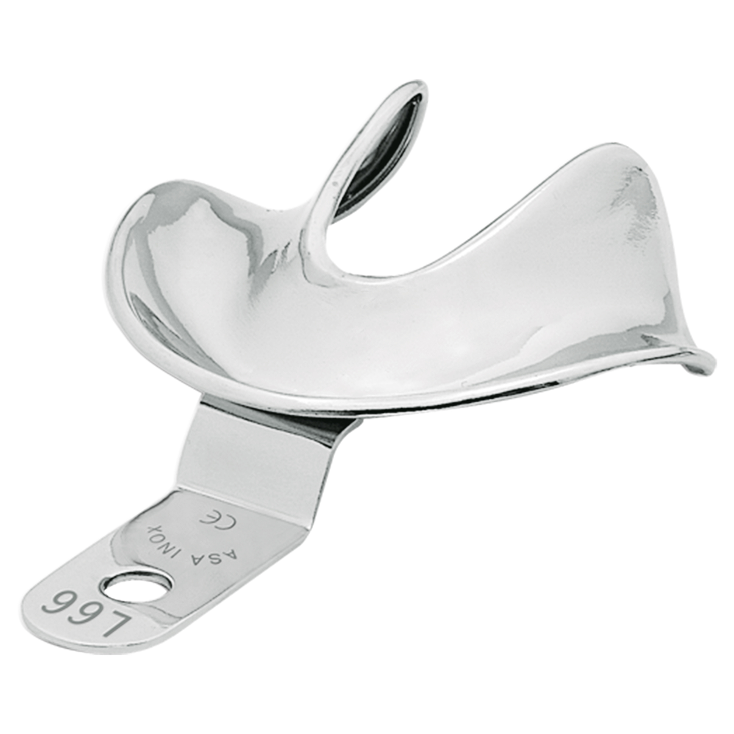 Ложка слепочная с бортиками для беззубых 2808-L66