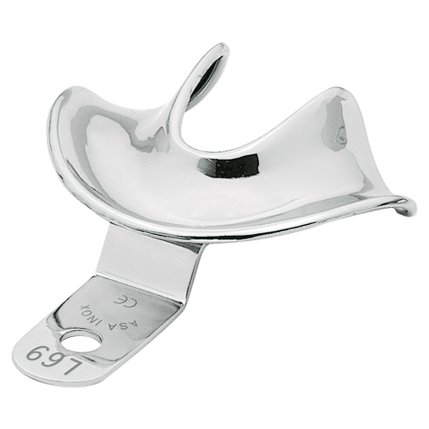 Ложка слепочная с бортиками для беззубых 2808-L69