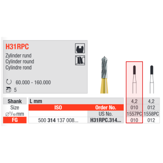 Бор твердосплавный H31RPC d10