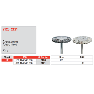 Щетки полировальные из натуральной щетины 2120 и 2121